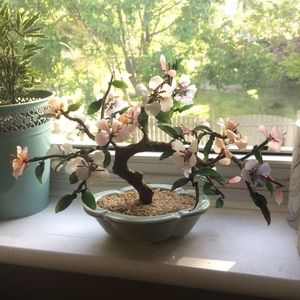 VINTAGE CRYSTAL FLOWER BONZAI 🌸